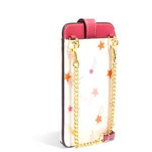 Coach Phone Crossbody With Shooting Star Print